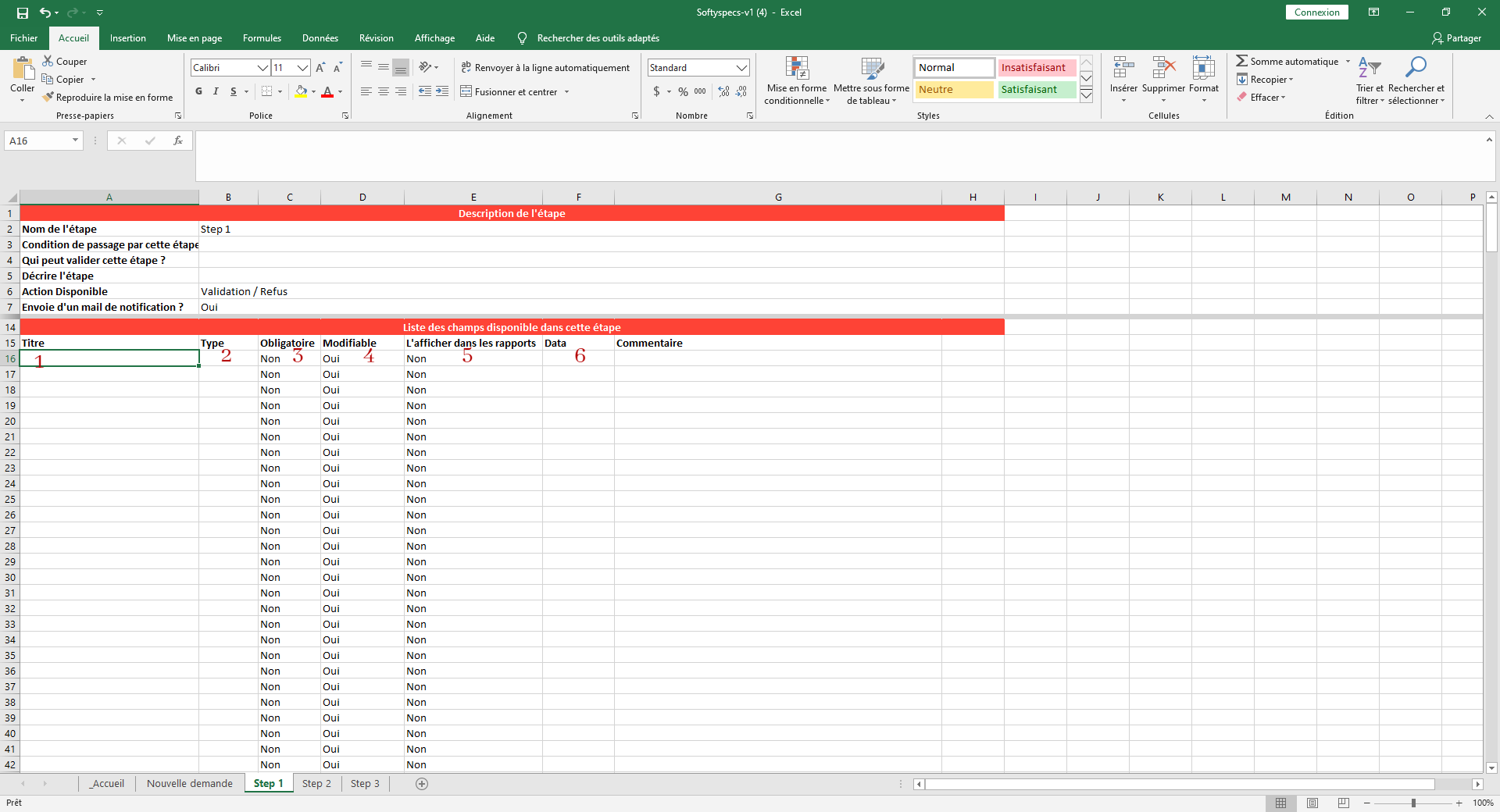 config user form component using Excel screenshot