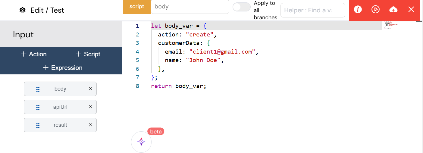 External HTTP call example 1