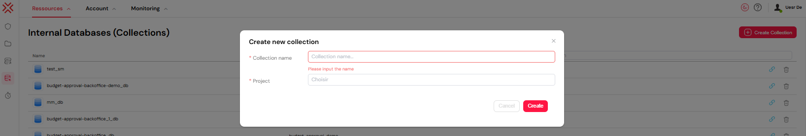 Create collection screenshot