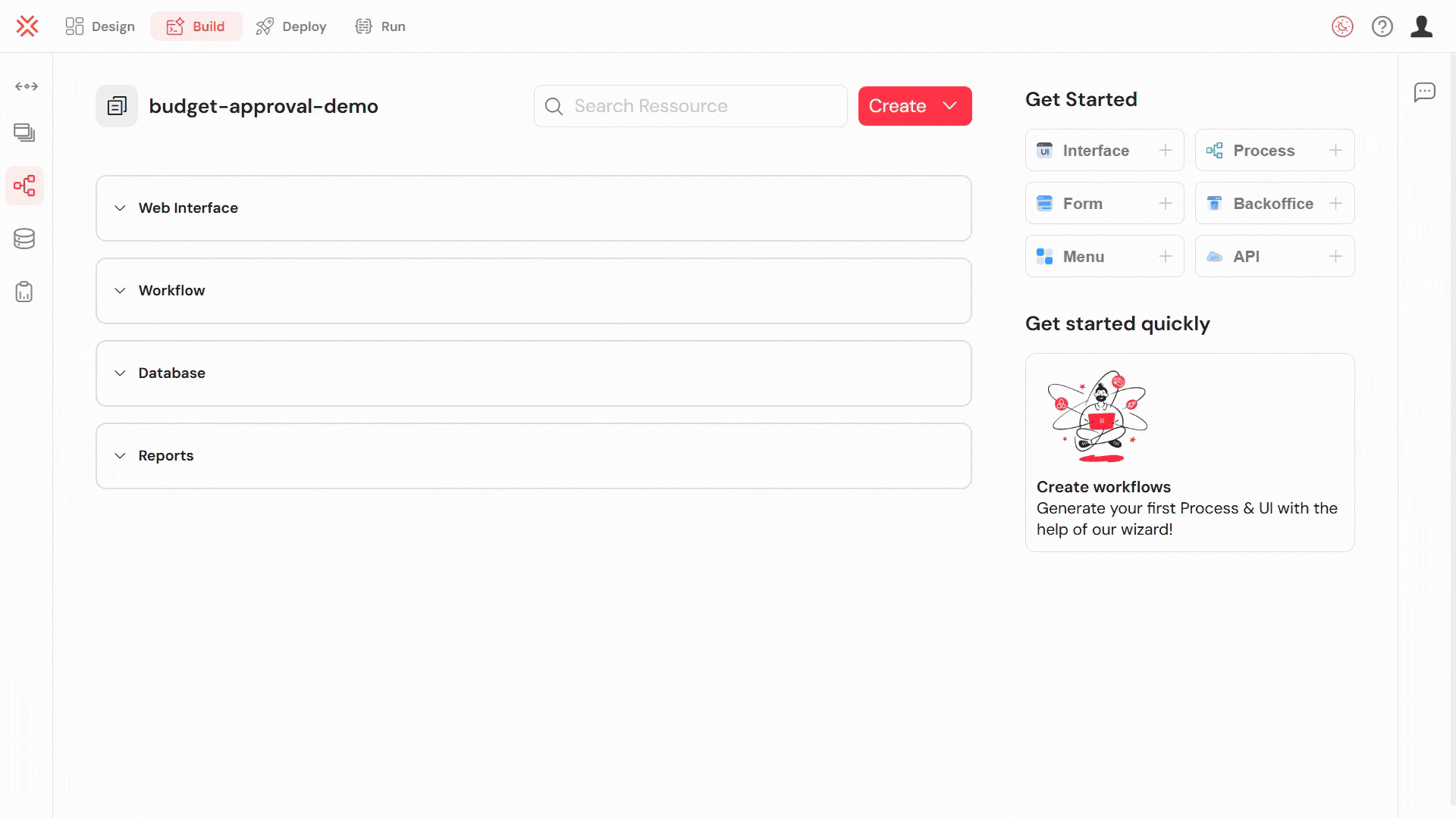 API Creation Interface
