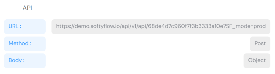 API Configuration Panel