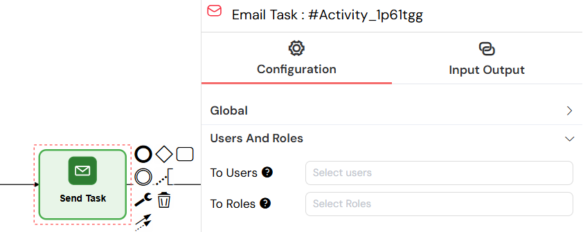 Process Send Task Users And Roles