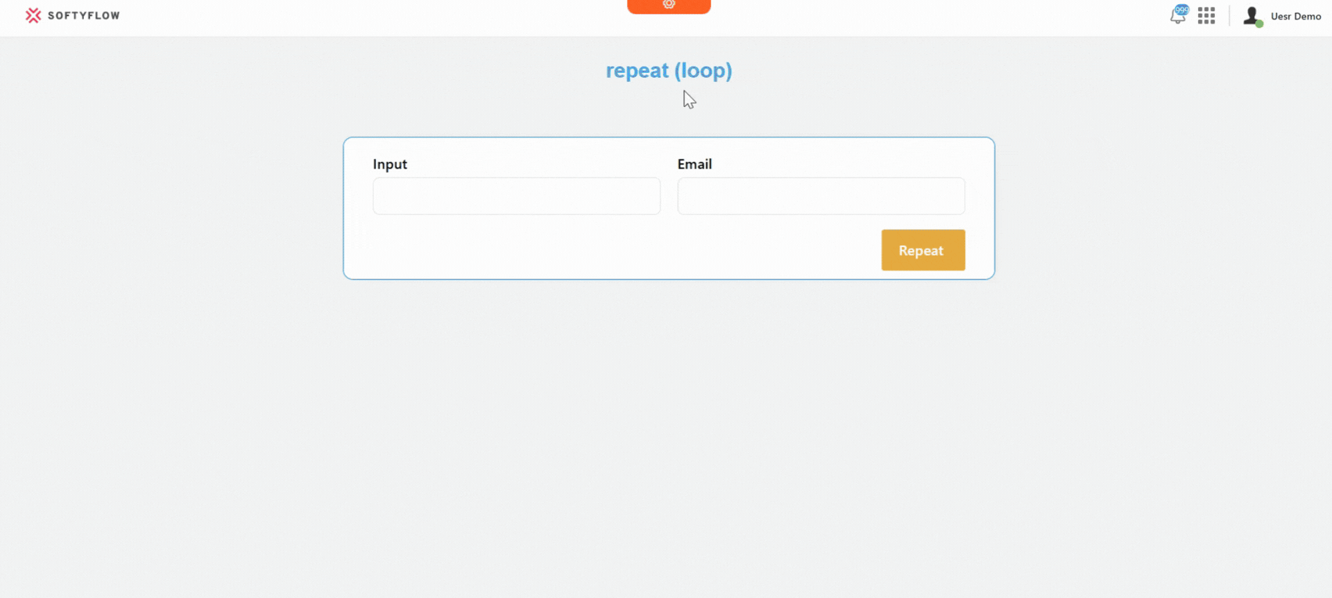 The 'repeat' loop triggering an alert for each iteration.