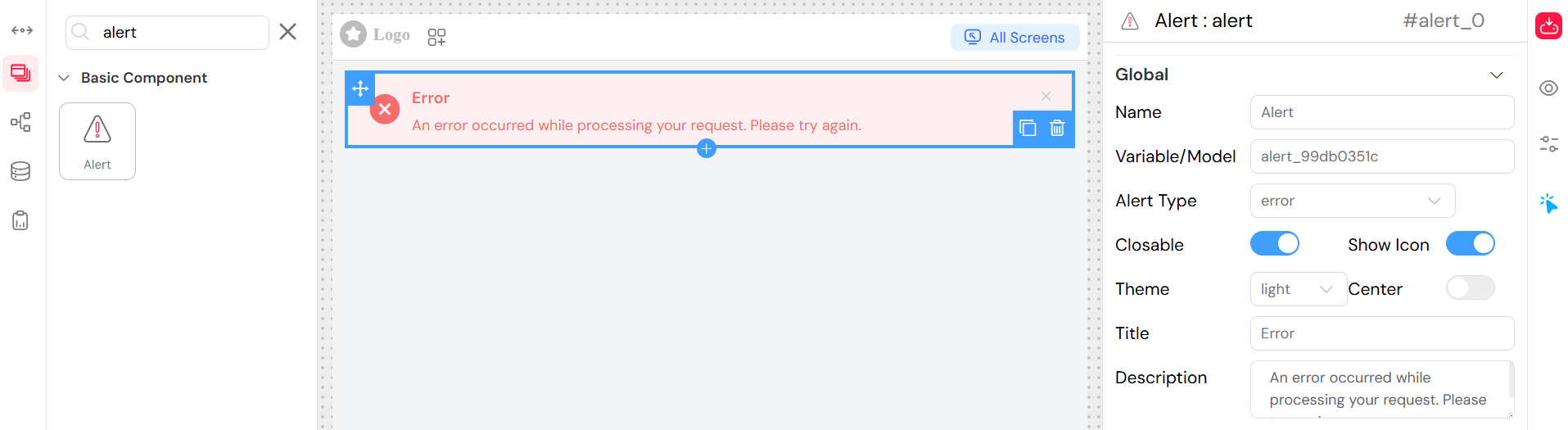 Error Alert