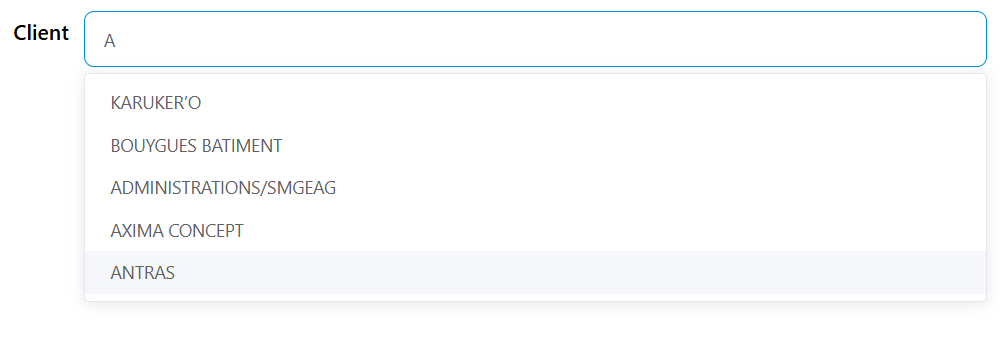 Autocomplete Widget