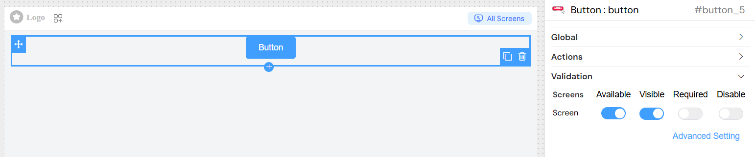 Button Based Validation