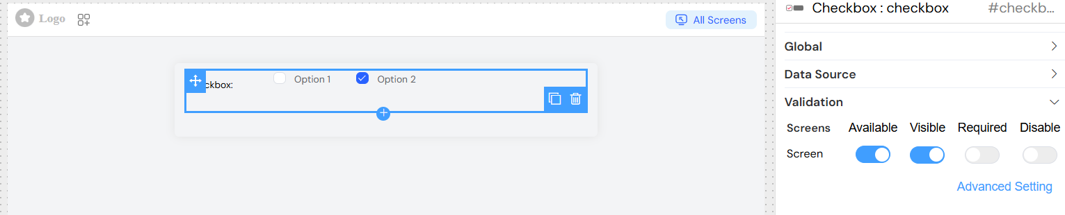 checkbox Validation
