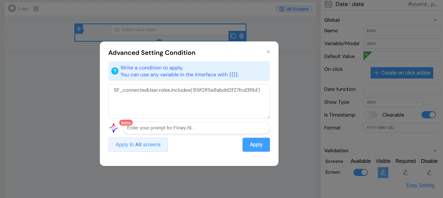 Date Conditional Visibility