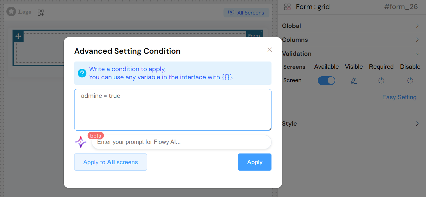 Form Advanced Validation