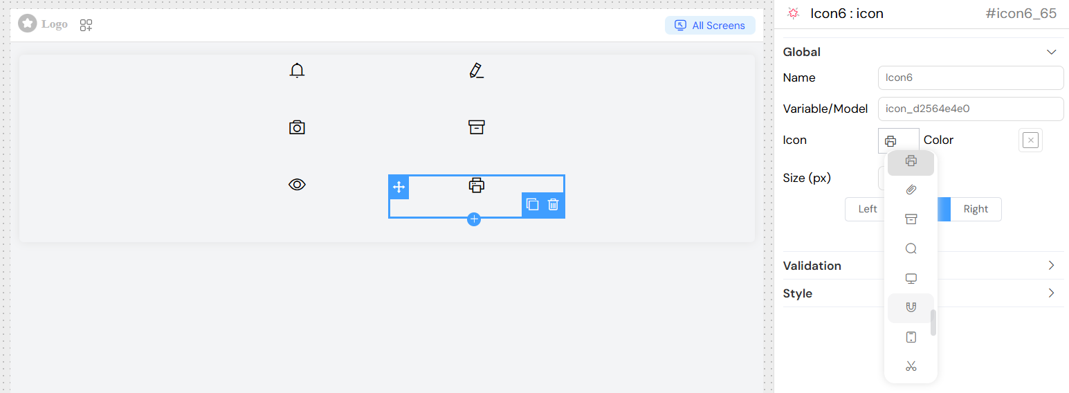 Icon Basic Configuration