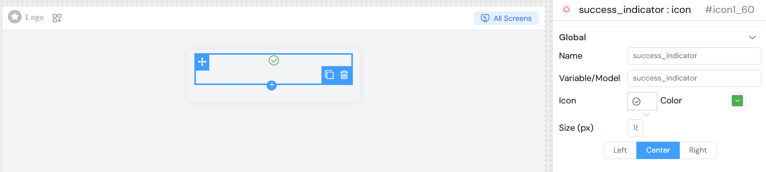 Icon Status Indicator