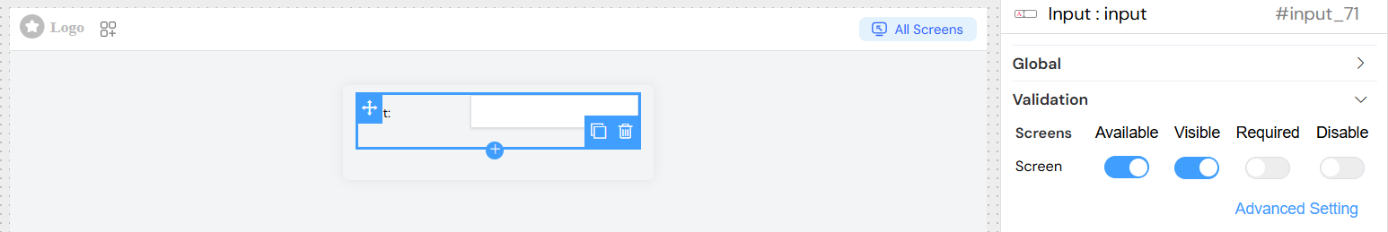 Input Screen Validation