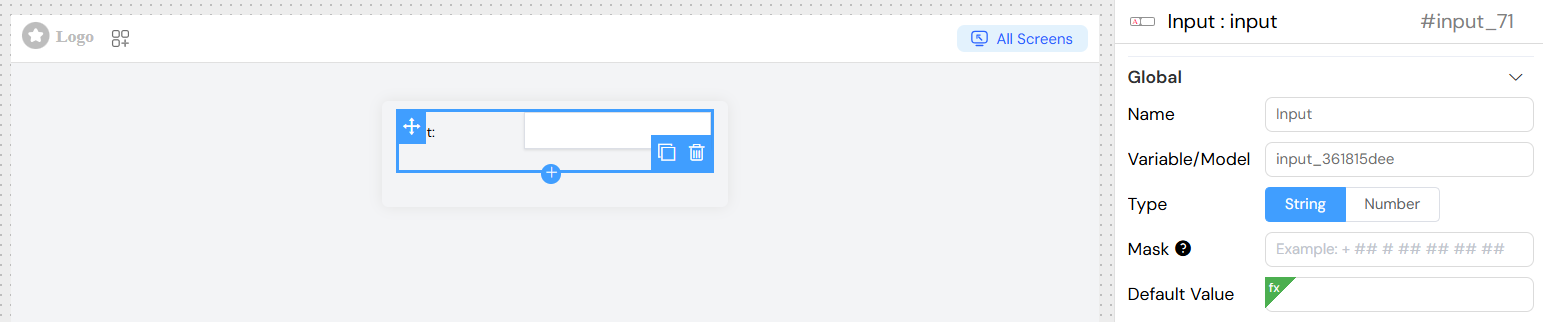 Input String Configuration