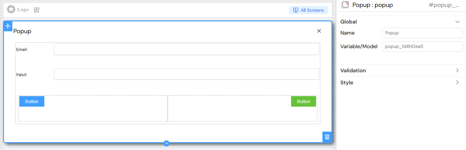 Popup Global Settings