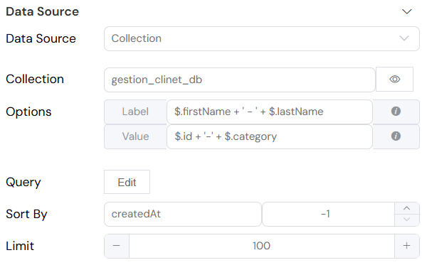 Radio Props Configuration