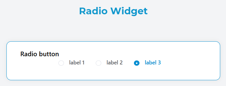Radio Widget
