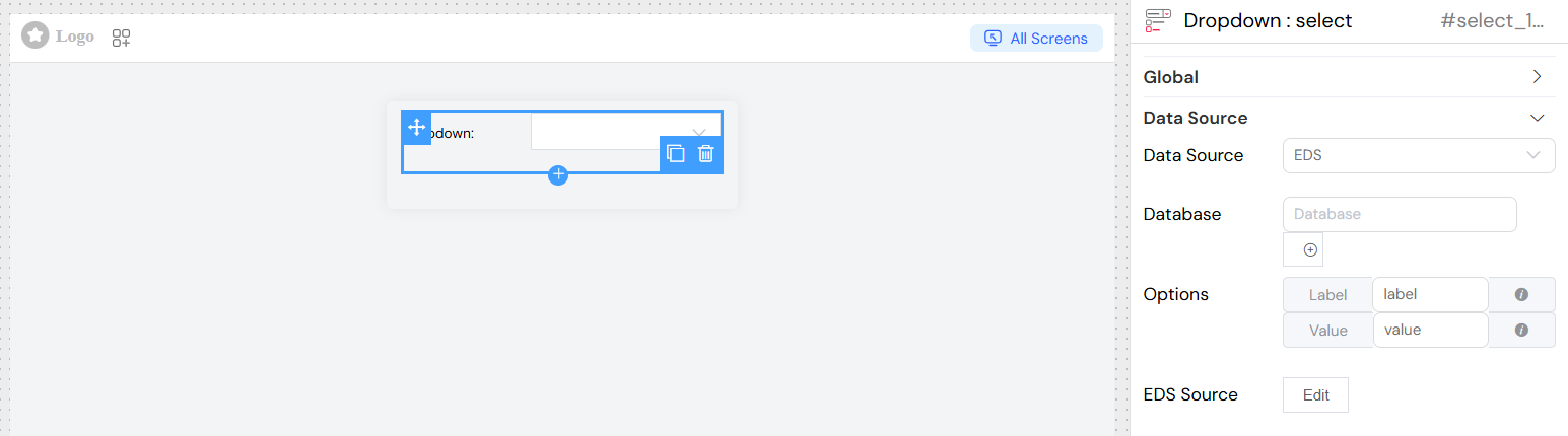 Select [EDS](/docs/ressources/global/eds)