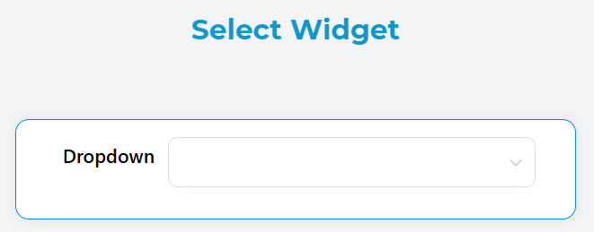 Select Widget