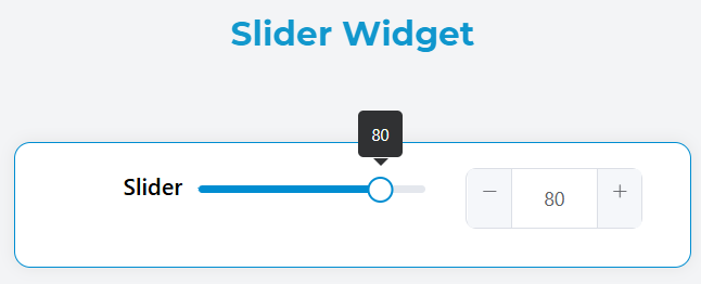 Slider Widget