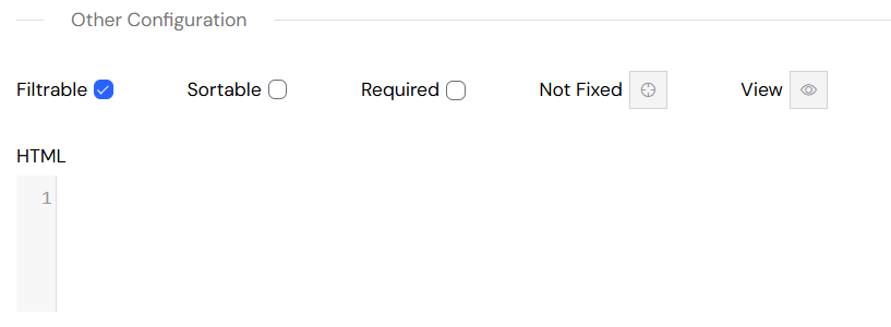Table Column Behavior