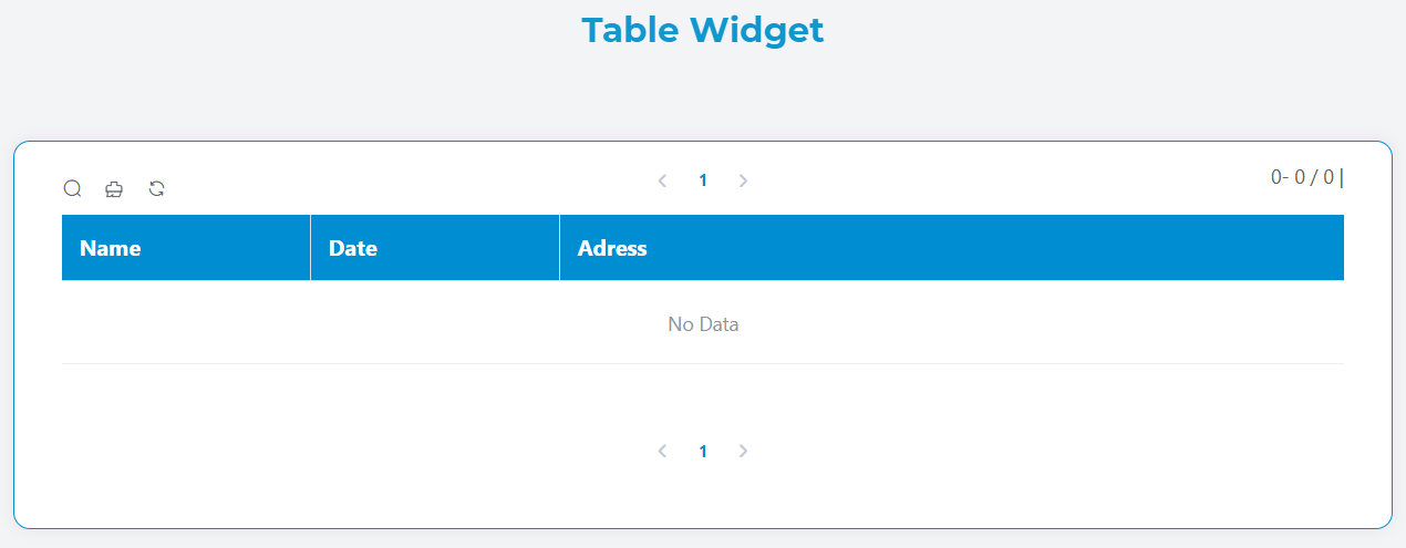 Table Widget