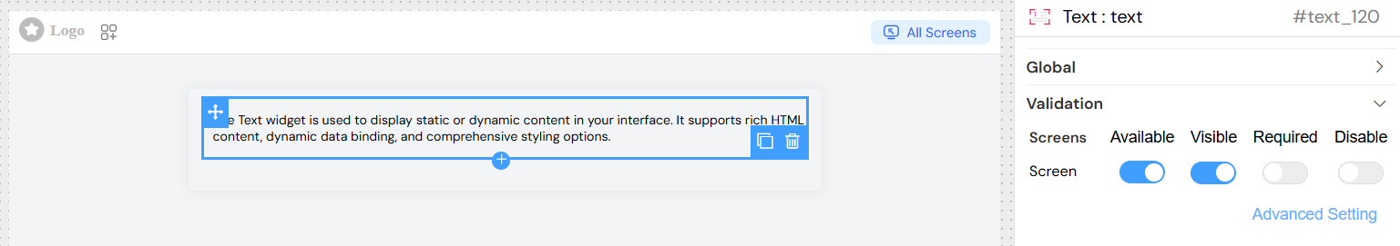 Text Basic Validation