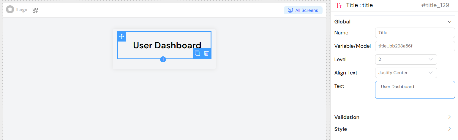 Title Static Title Examples