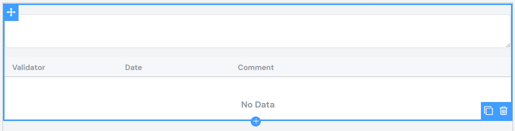 Widget History Default Columns