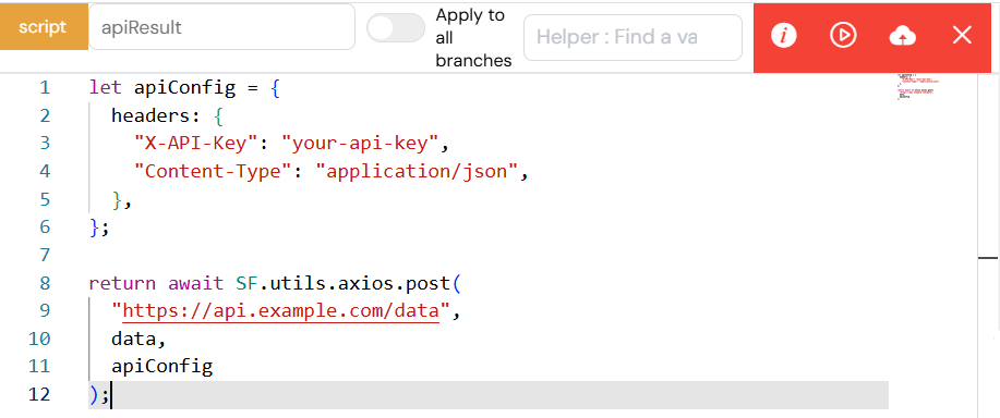 API key authentication setup