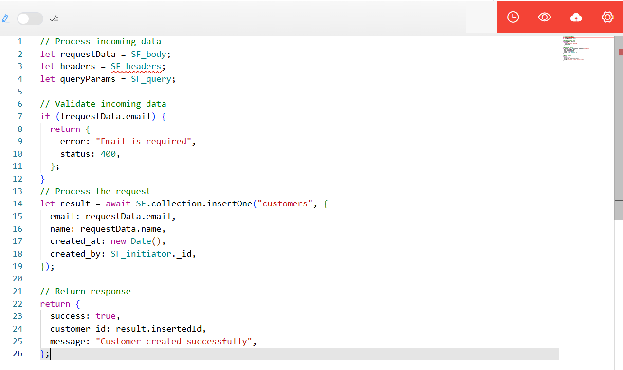 SoftyFlow API example implementation