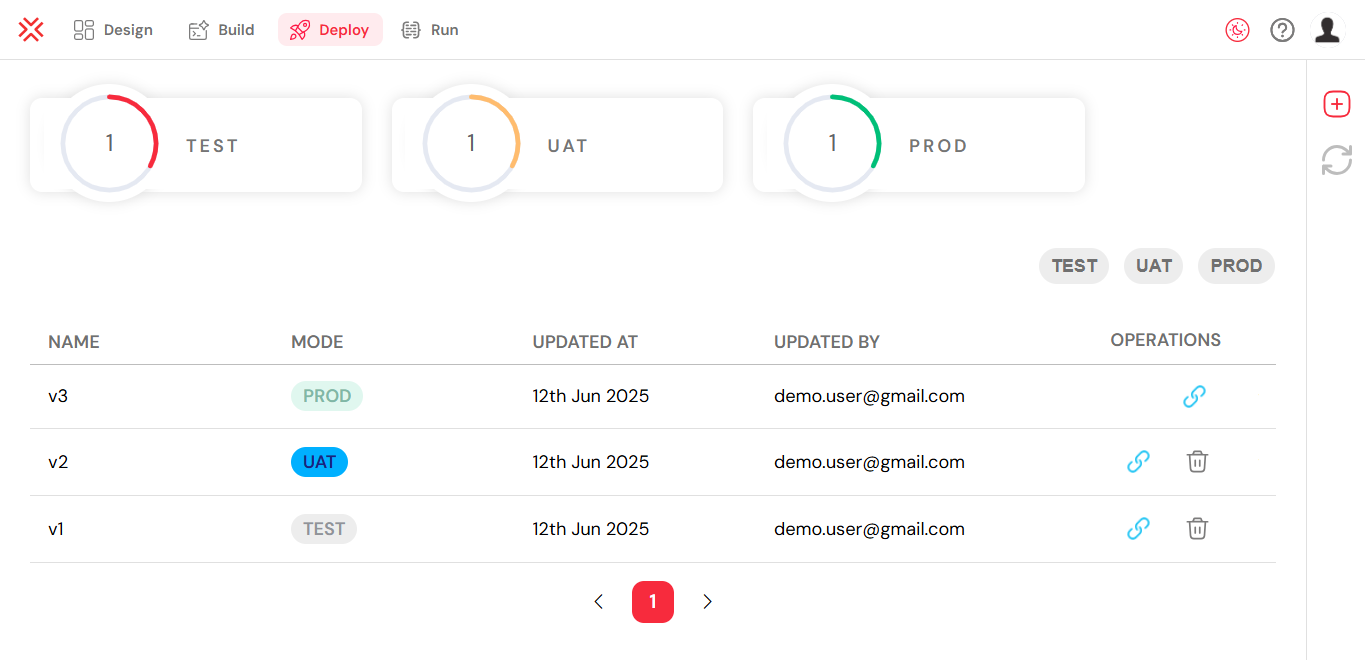 Version Status Tracking