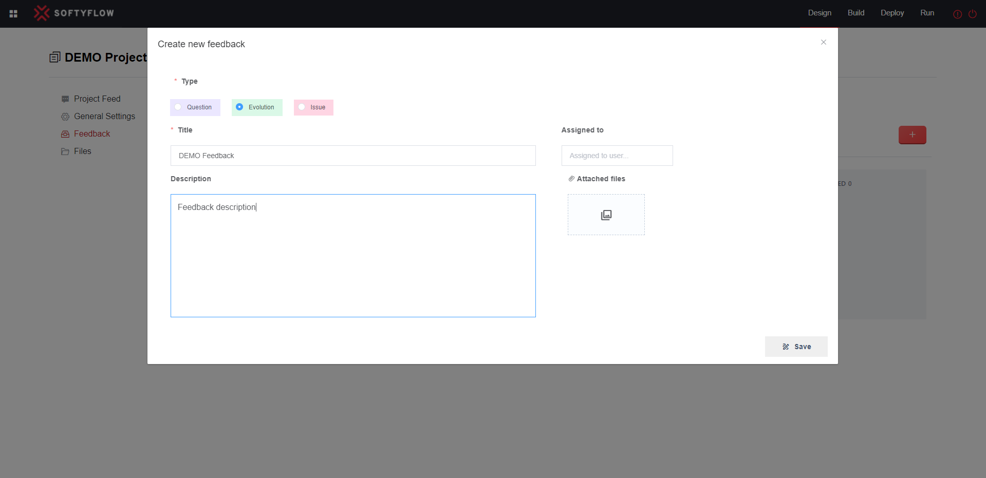 Create a ide feedback screenshot