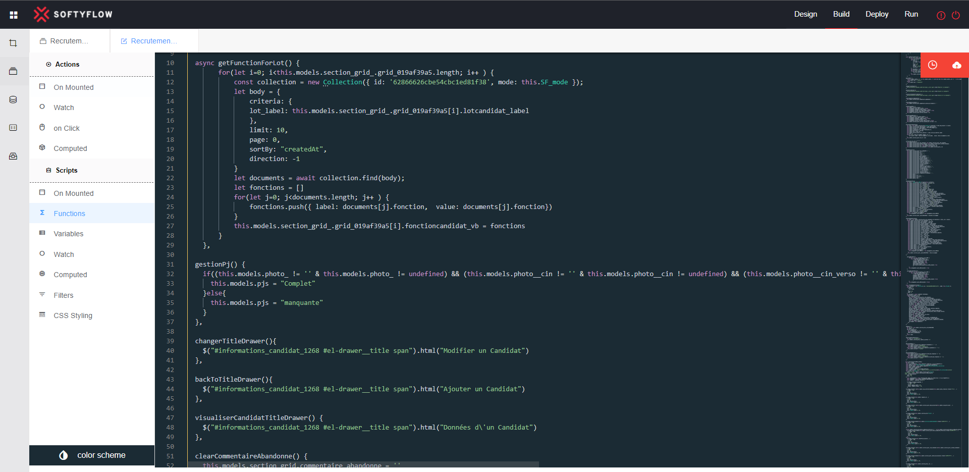 script config user form screenshot