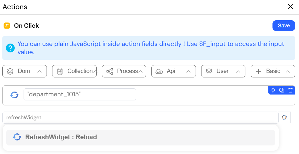 refreshWidget