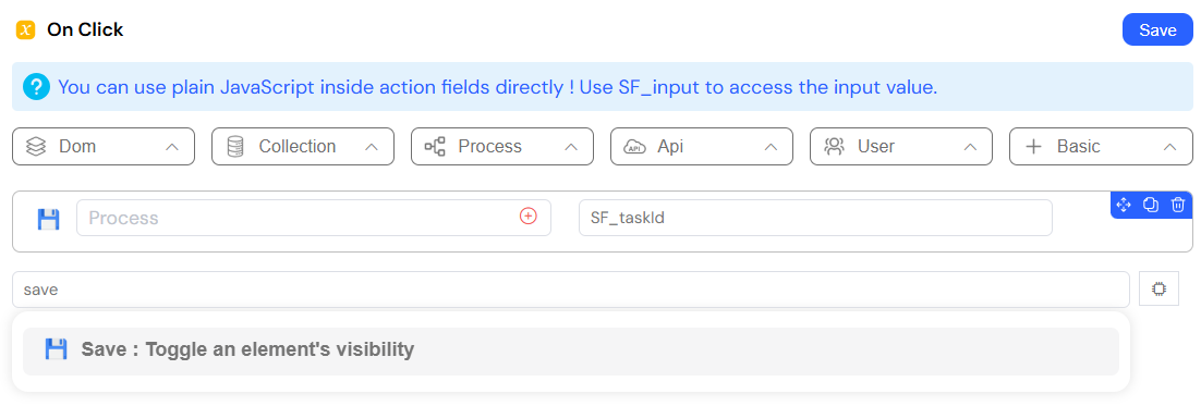 save process