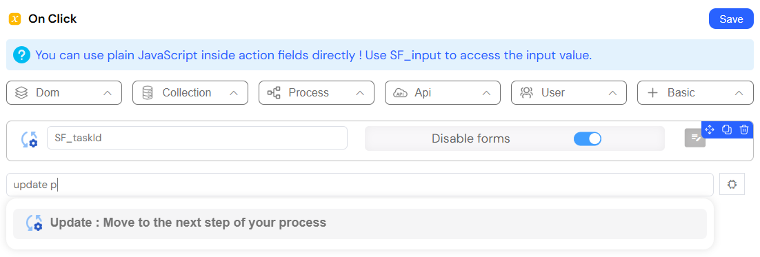update process